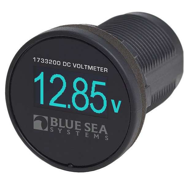 Blue Sea Systems Blue Sea 1733200 Mini OLED Voltmeter - Blue 1733200 - main